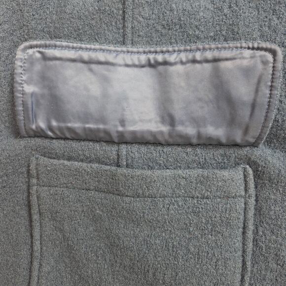 LL Bean Women's 2X Bellandi 100% Boiled Wool Coat Jacket Blue 271134 - Picture 8 of 16